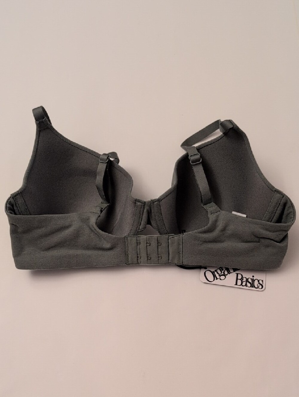 NWT Organic Basics Core Full Coverage Underwire Bra Seaweed Grey Green - 36C - Picture 4 of 10
